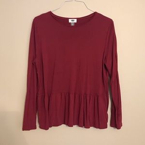 Old Navy peplum shirt.